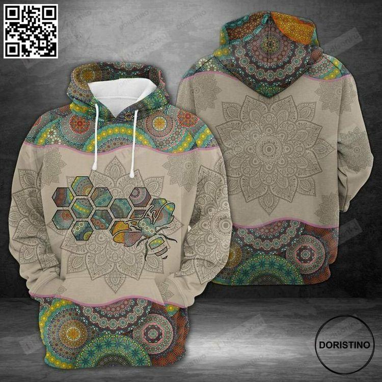 Bee Mandala For Unisex 3d Awesome 3D Hoodie