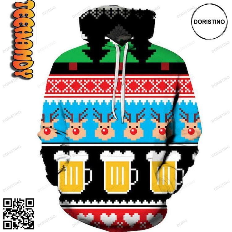 Beer Christmas Limited Edition 3D Hoodie