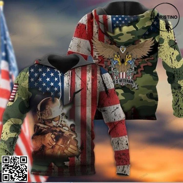 Bekingart 3d Veteran United States Us Limited Edition 3D Hoodie