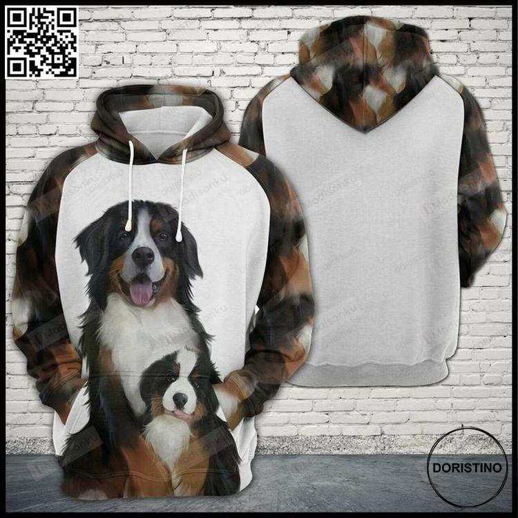 Bernese Mountain Dog Family 3d Limited Edition 3D Hoodie