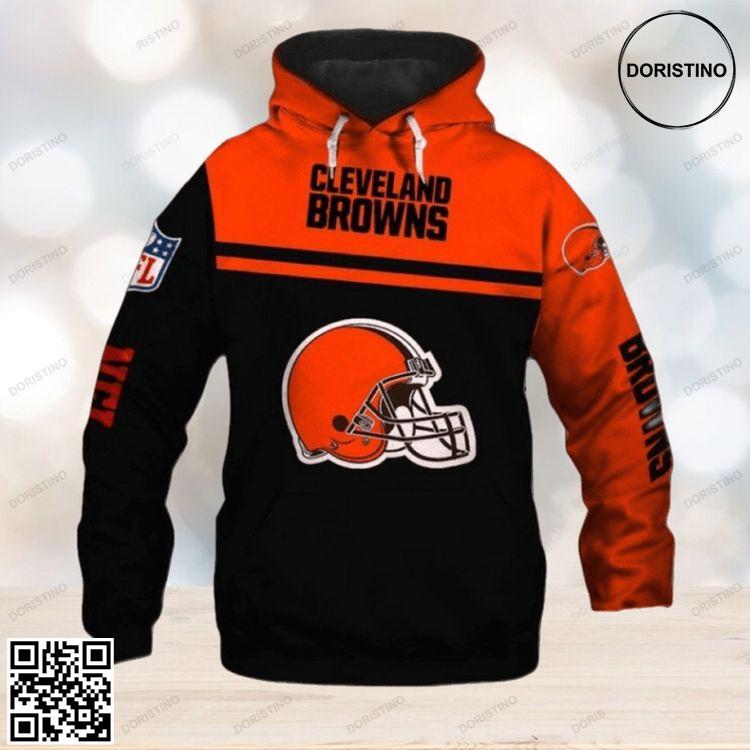 Best Cleveland Browns 3d Skull Awesome 3D Hoodie