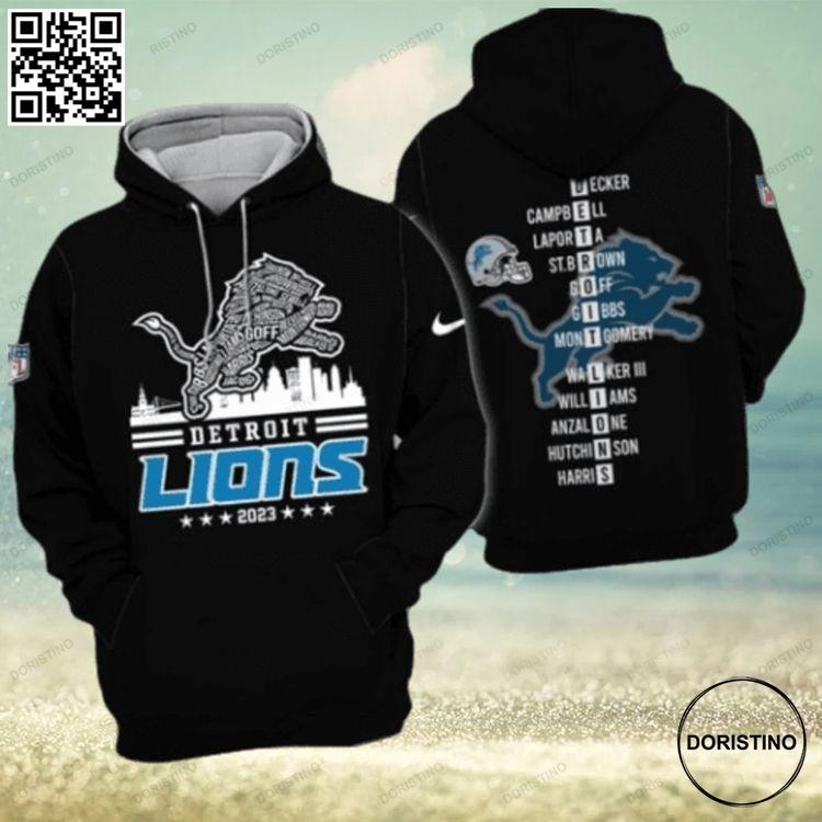 Best Detroit Lions Nfc North Champions 2023 Limited Edition 3D Hoodie