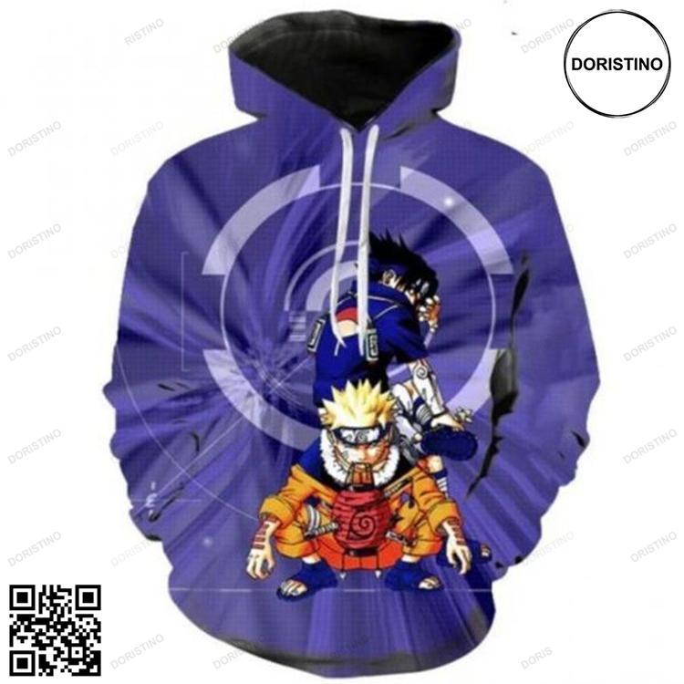 Best Friends Forever Naruto And Sasuke 3d Print Awesome 3D Hoodie