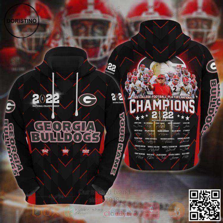 Best Ncaa Georgia Bulldogs Go Dawgs Championship 2022 Custom Name 3d Ed Limited Edition 3D Hoodie