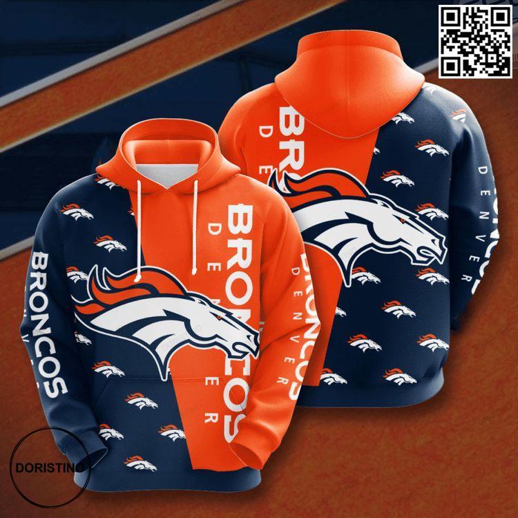 Best Sellers Denver Broncos Nfl Clothes All Over Print Hoodie