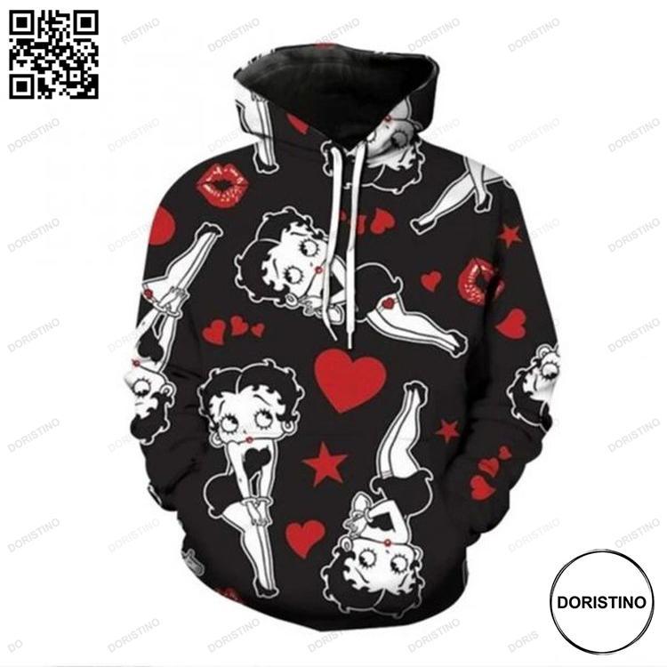 Betty Boop Anime Cartoon Sexy Girl 3d Awesome 3D Hoodie