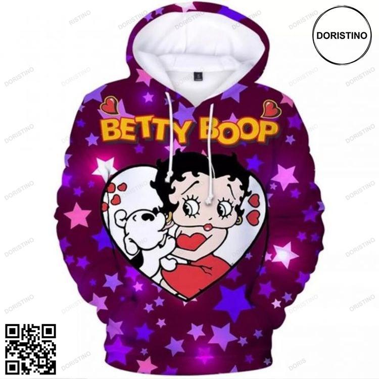 Betty Boop Love 3d All Over Print Hoodie