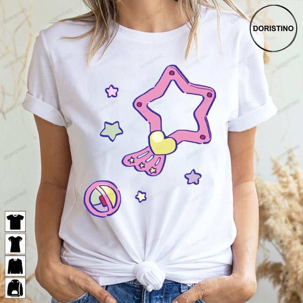 Pastel Pink Star Magic Wand And Compact Magical Angel Creamy Mami Limited Edition T-shirts