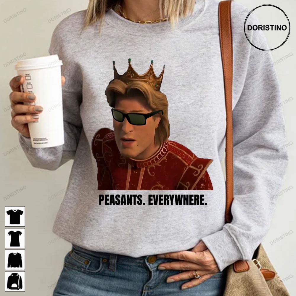 Peasants Everywhere Prince Charming From Shrek Limited Edition T-shirts