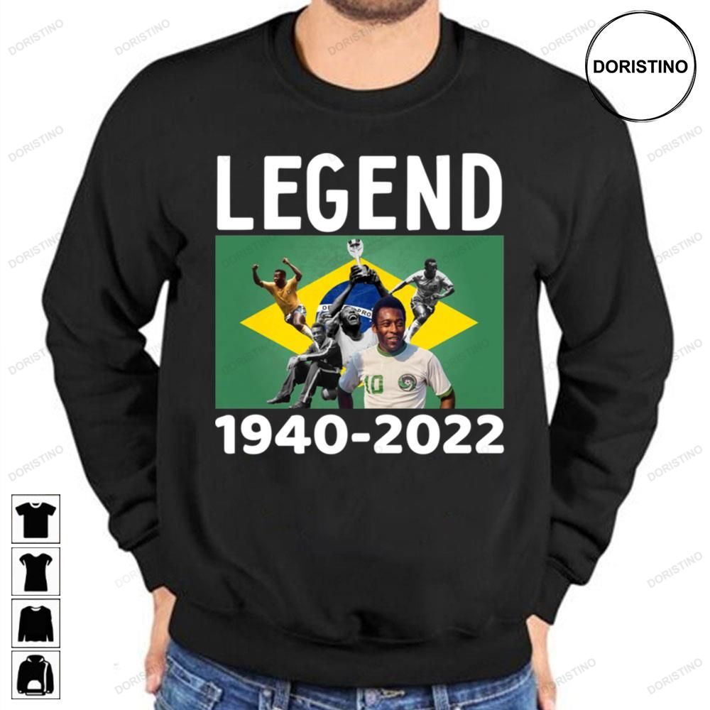 Pele 10 Brazil The King Pele Football Legend 1940 2022 Awesome Shirts