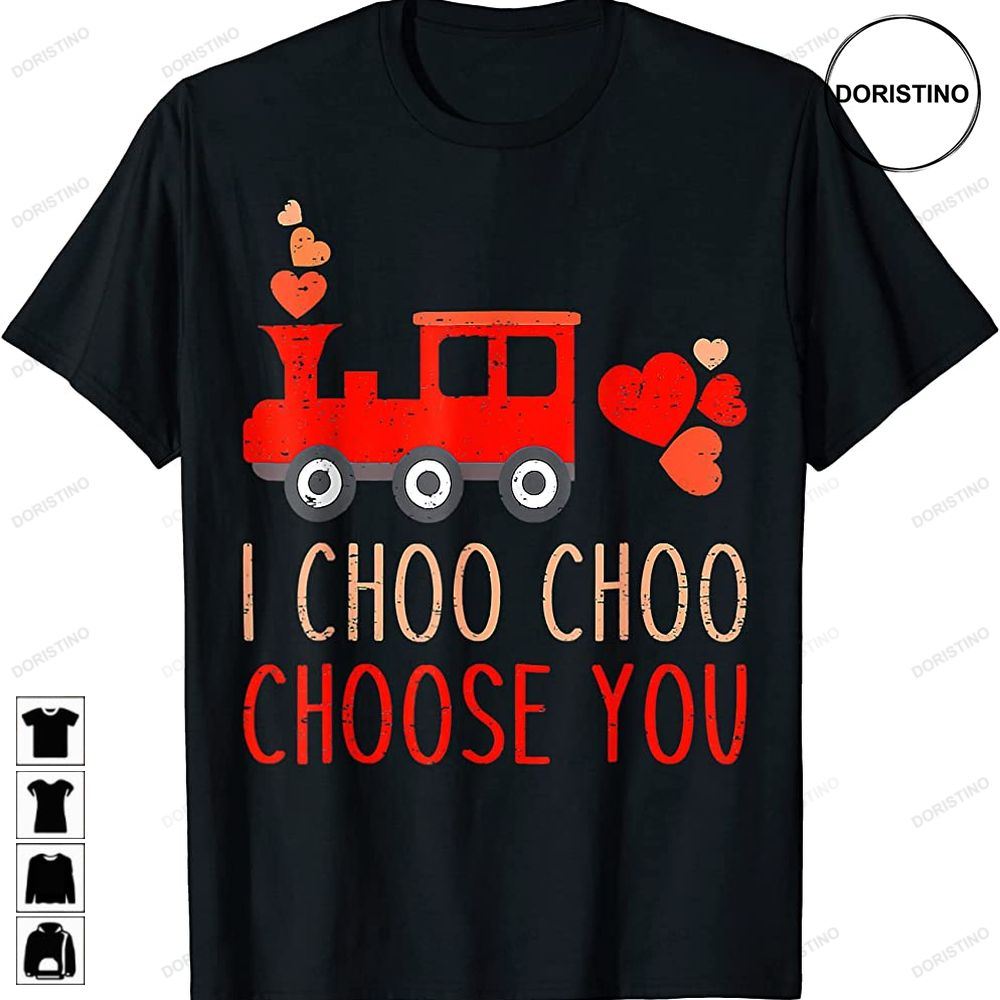 I Choo Choo Choose You Hearts Train Valentines Day 2023 Kids Limited Edition T-shirts