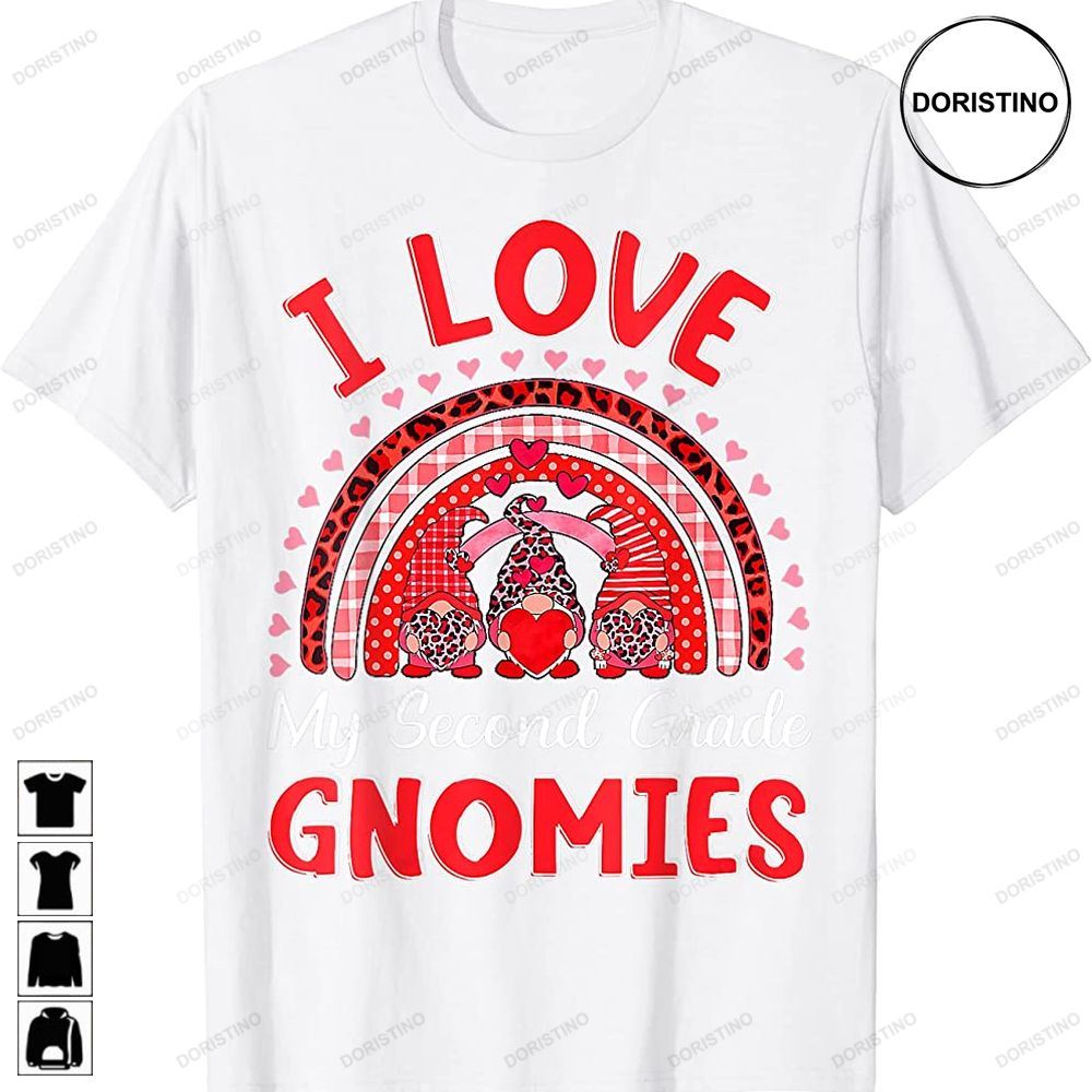I Love My 2nd Grade Gnomies Teacher Valentine 100 Day School Trending Style