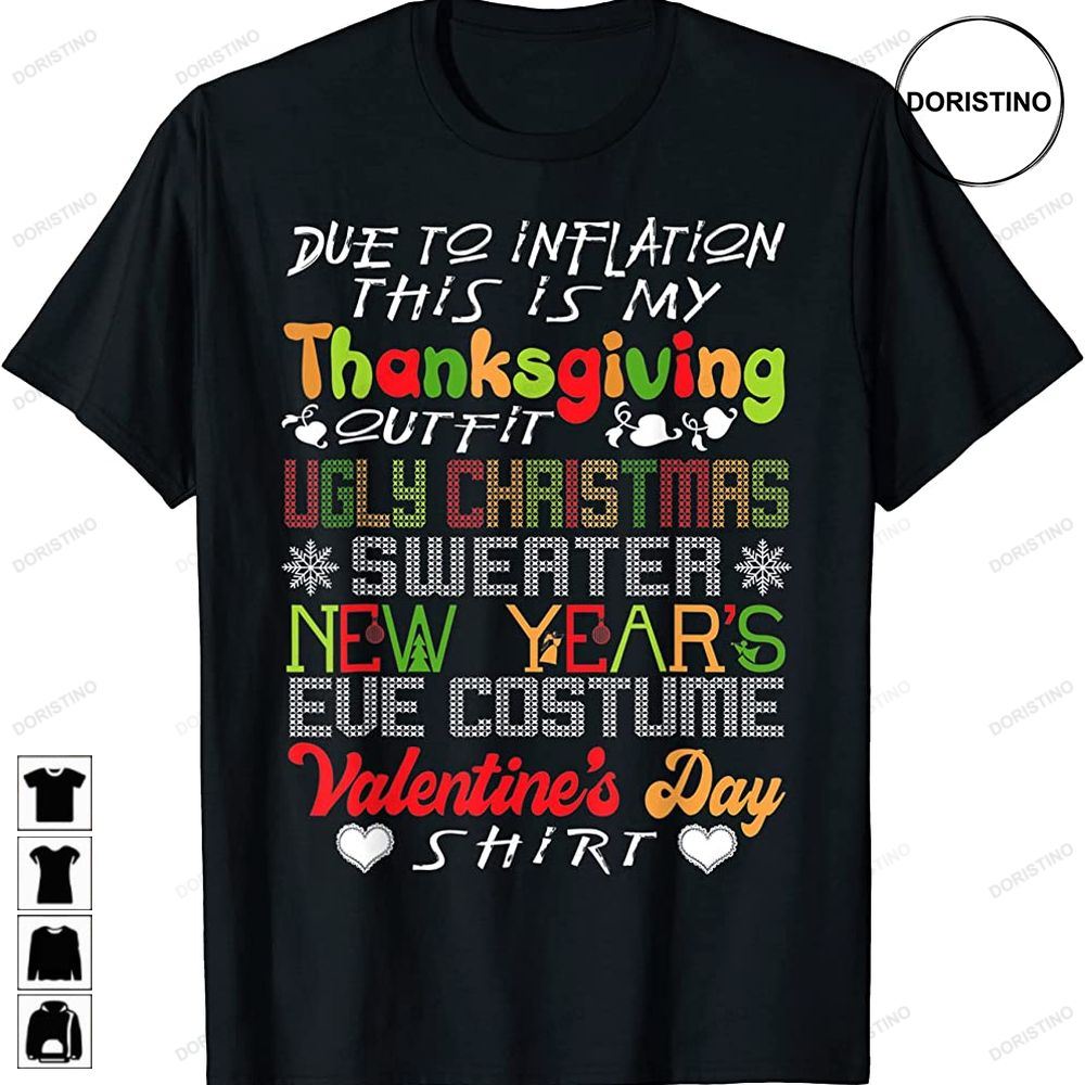 Inflation Thanksgiving Ugly Christmas Valentine Trending Style