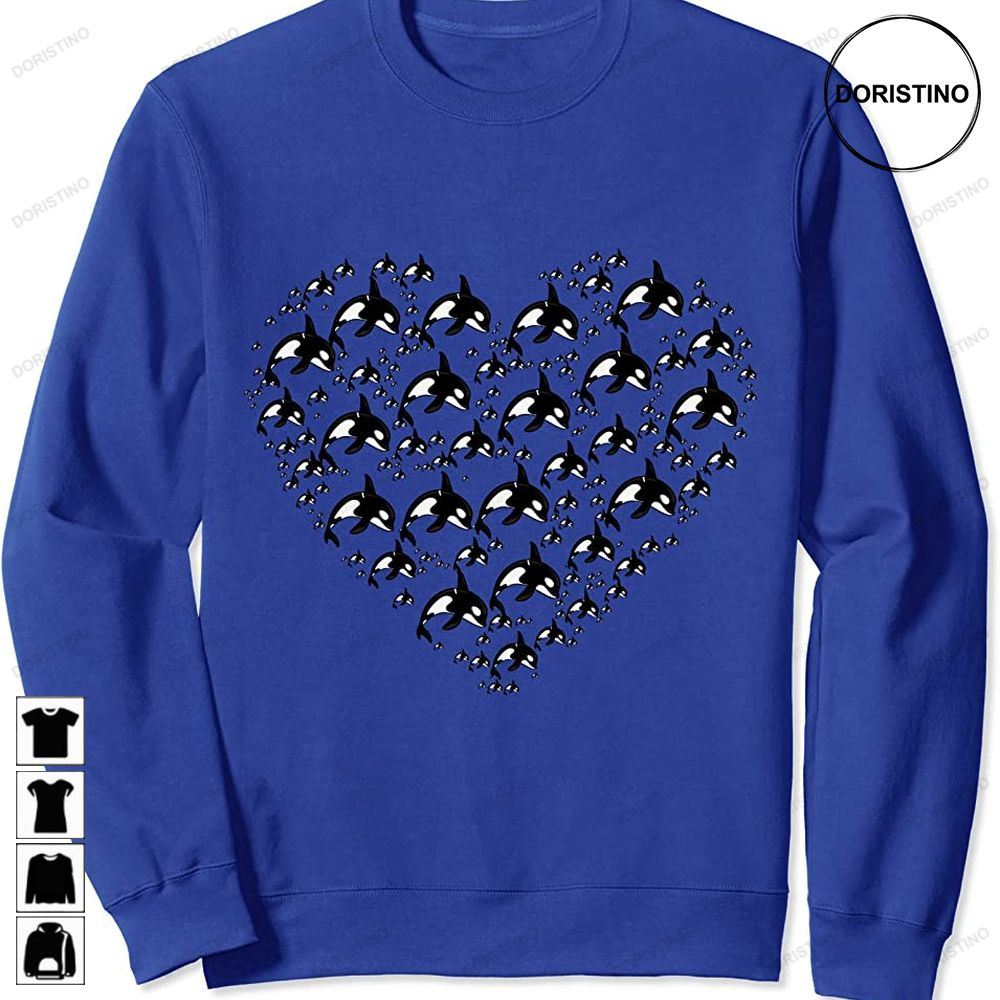 Killer Whale Orca Lovers Valentines Day Couple Matching Trending Style