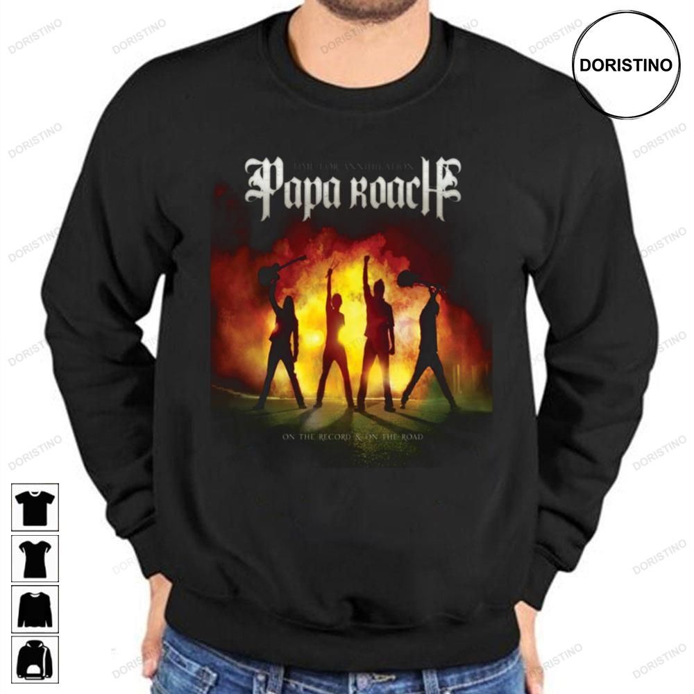 Papa Roach Band On The Record On The Road Awesome Shirts
