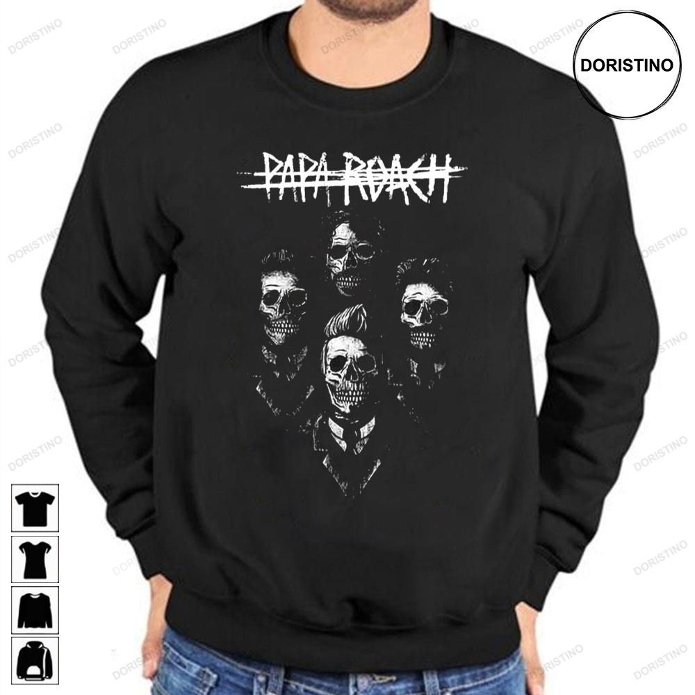 Papa Roach Skull Team Band Art Limited Edition T-shirts