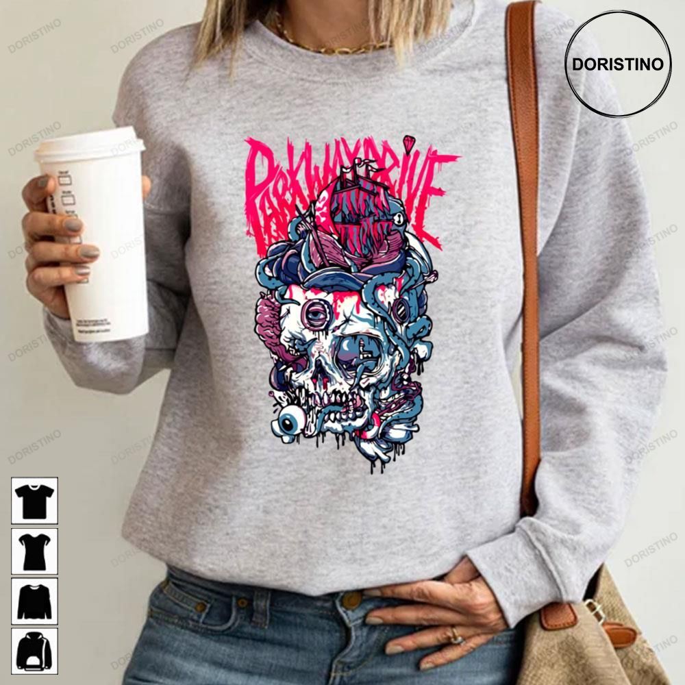 Parkway Drive Skull Band Art Trending Style