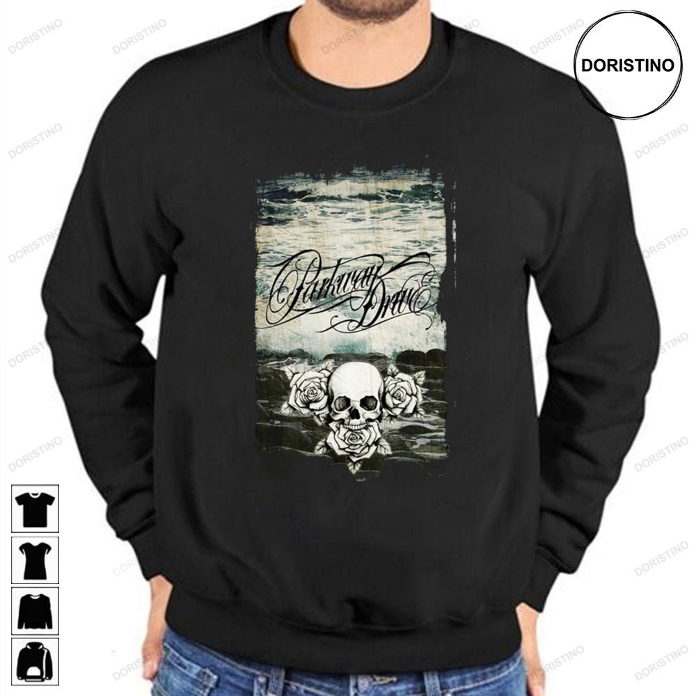 Parkway Drive Skull Black And White Art Awesome Shirts
