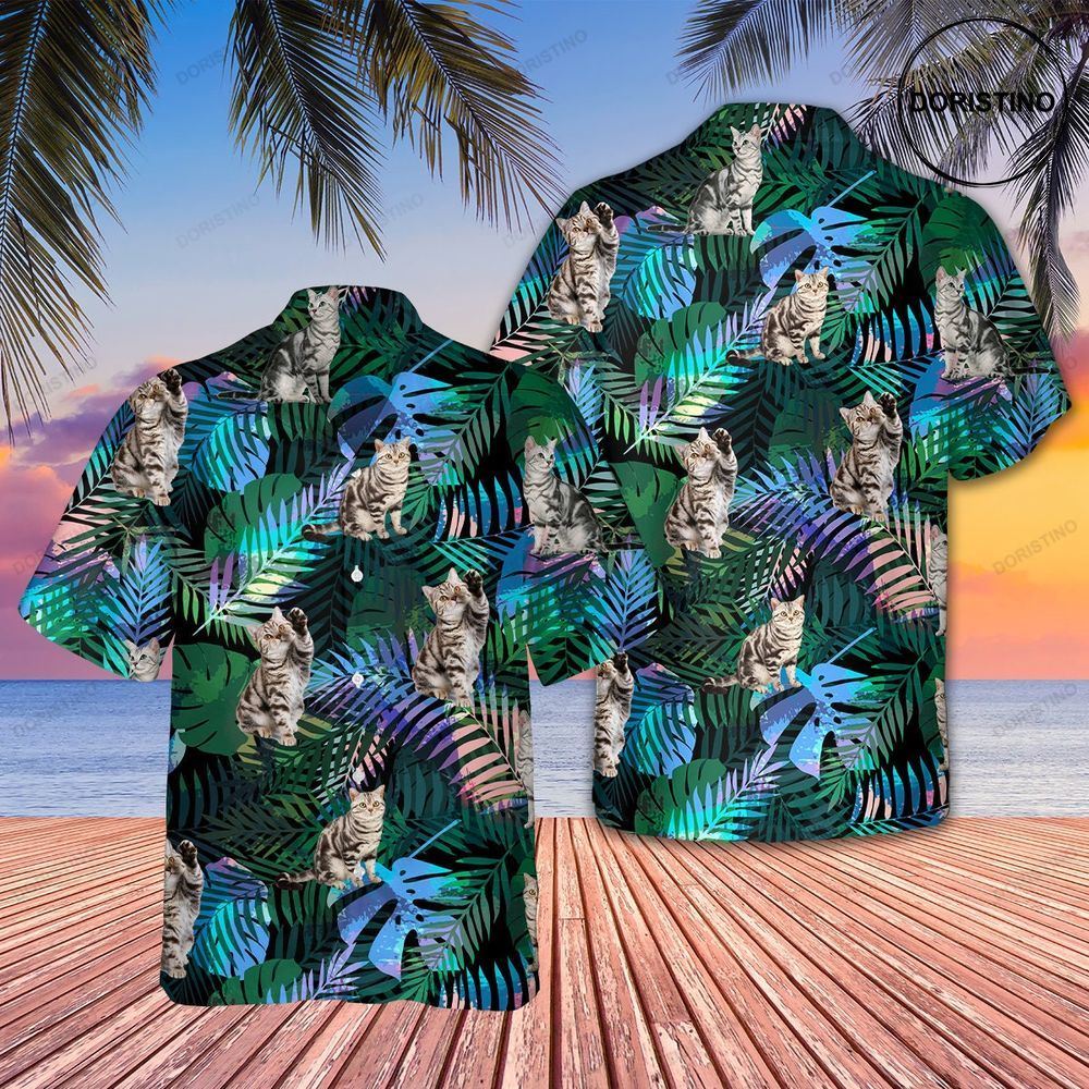 American Shorthair Cat Hawaii Family Hawaiian Shirt