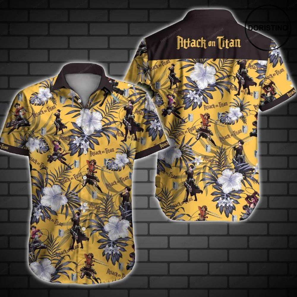 Attack On Titan Awesome Hawaiian Shirt