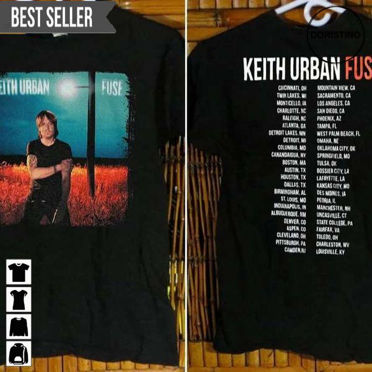 Keith Urban Fuse Tour 2013 Short-sleeve Sweatshirt Long Sleeve Hoodie