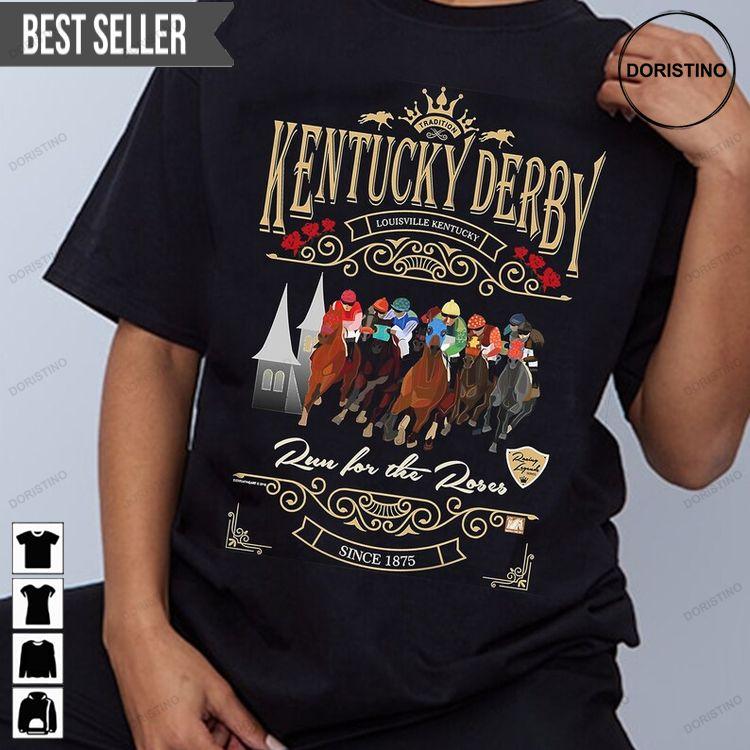 Kentucky Derby Run For The Roses Pferderennmasken Sweatshirt Long Sleeve Hoodie