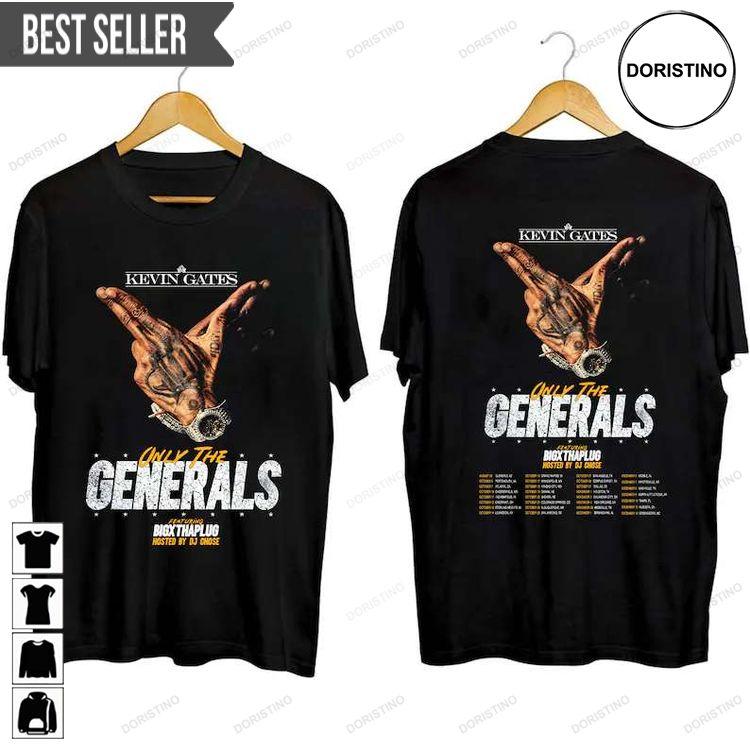 Kevin Gates Only The Generals Tour 2023 Concert Short-sleeve Tshirt Sweatshirt Hoodie