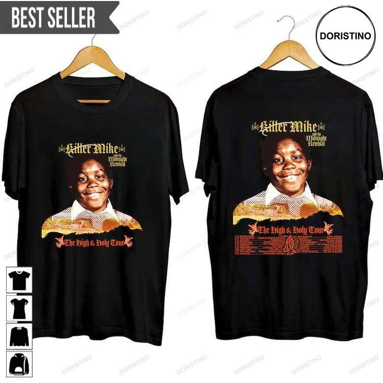 Killer Mike The High Holy Tour 2023 Concert Short-sleeve Hoodie Tshirt Sweatshirt