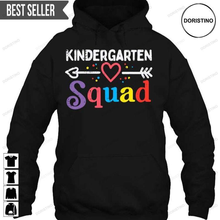 Kindergarten Squad Kinder Back To School Sweatshirt Long Sleeve Hoodie