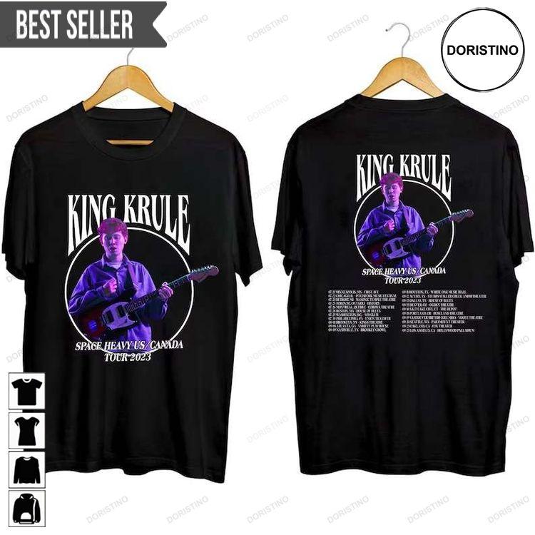 King Krule Space Heavy Us Canada Tour 2023 Short-sleeve Sweatshirt Long Sleeve Hoodie