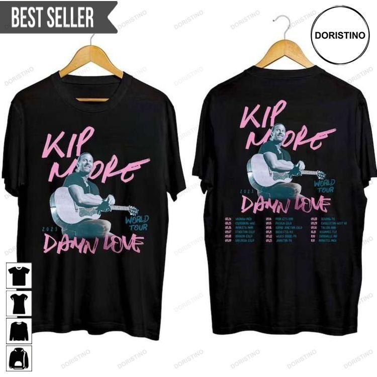 Kip Moore Damn Love Fall Tour 2023 Adult Short-sleeve Tshirt Sweatshirt Hoodie