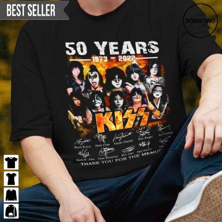 Kiss Band 50 Year 1973-2022 50th Anniversary Music Hoodie Tshirt Sweatshirt