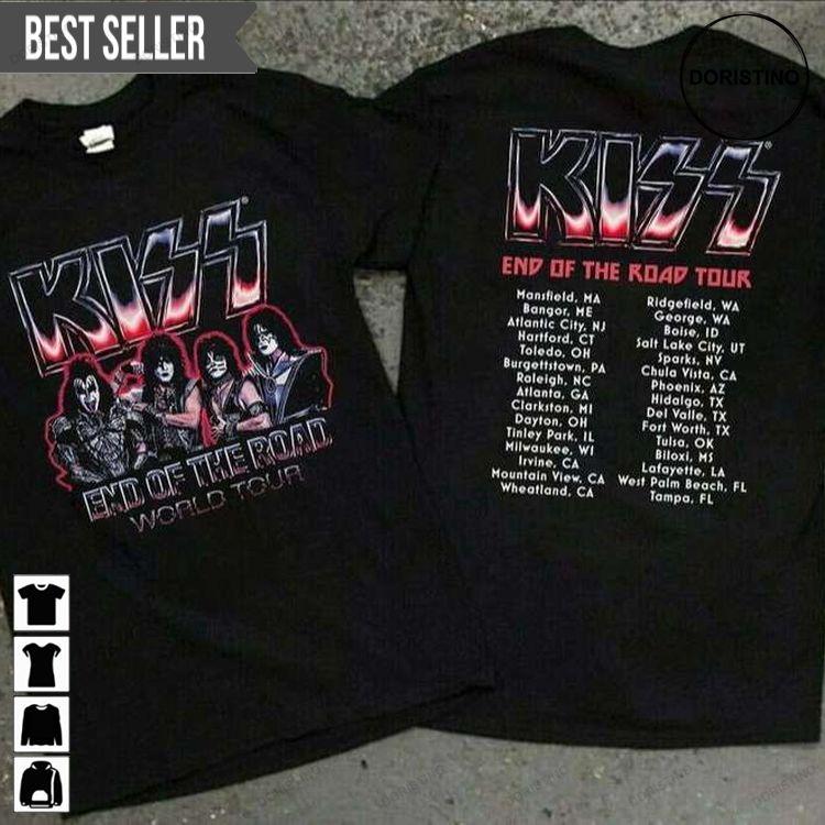 Kiss Band End Of The Road World Tour Kiss 2021 Hoodie Tshirt Sweatshirt