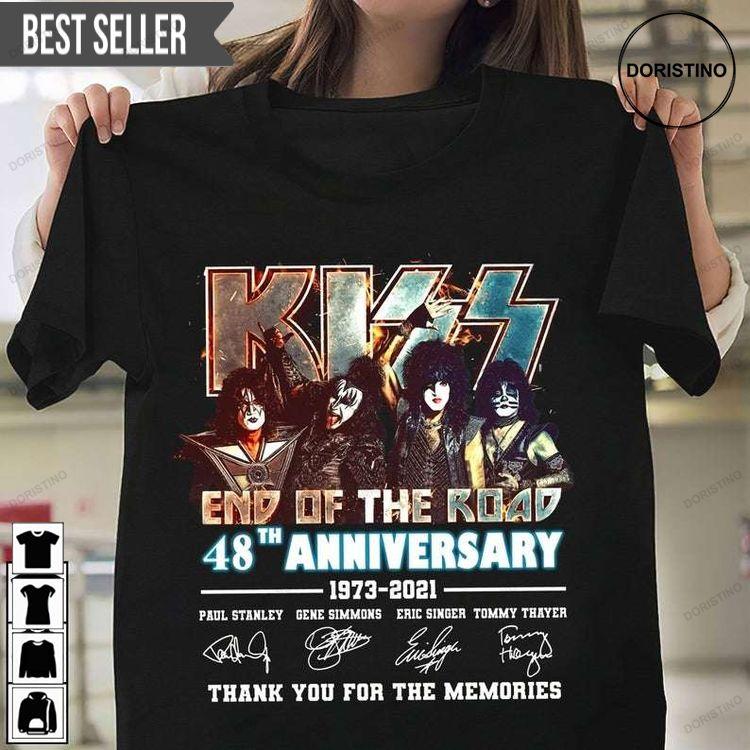 Kiss End Of The Road 48th Anniversary Rock Band Tshirt Sweatshirt Hoodie