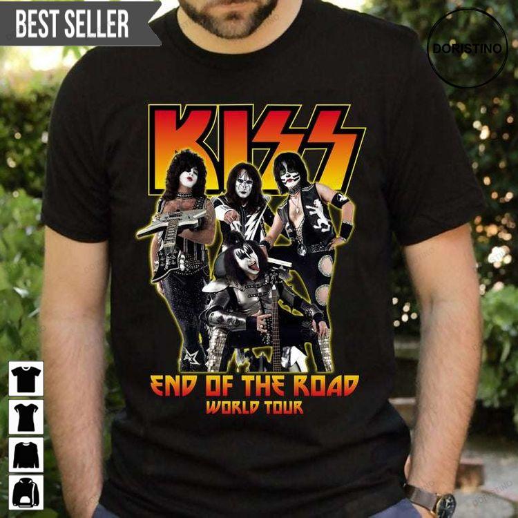 Kiss End Of The Road Tour Vintage Unisex Hoodie Tshirt Sweatshirt