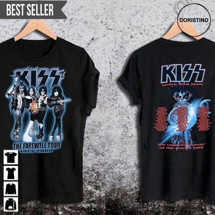 Kiss The Farewell Tour 1973-2000 Vintage Sweatshirt Long Sleeve Hoodie