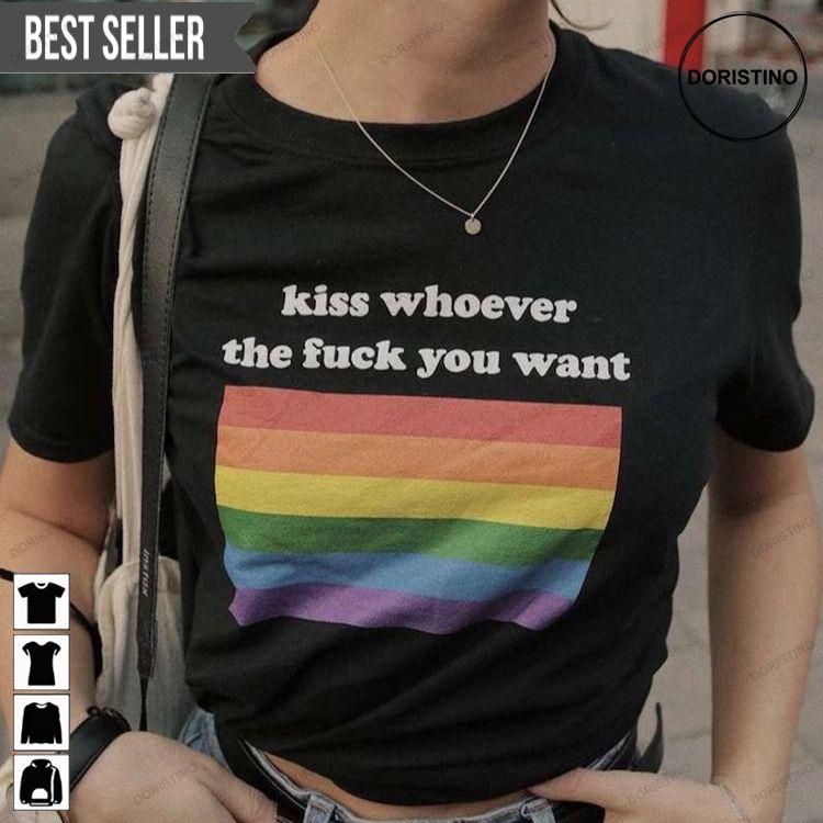 Kiss Whoever The Fuck You Want Bisexual Lgbtq Unisex Hoodie Tshirt Sweatshirt