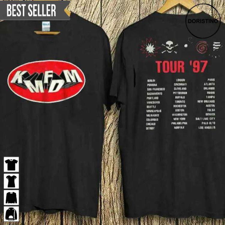 Kmfdm 1997 Symbols Tour Concert Sweatshirt Long Sleeve Hoodie