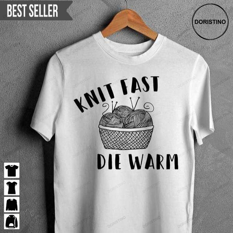 Knit Fast Die Warm Hoodie Tshirt Sweatshirt