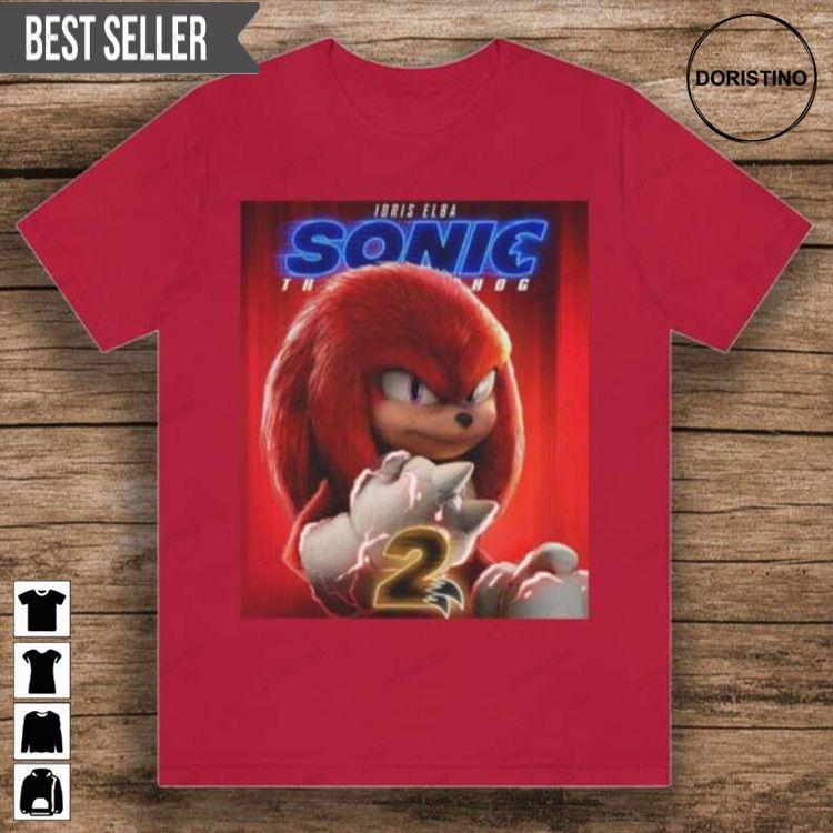 Knuckles Sonic 2 Movie Sweatshirt Long Sleeve Hoodie