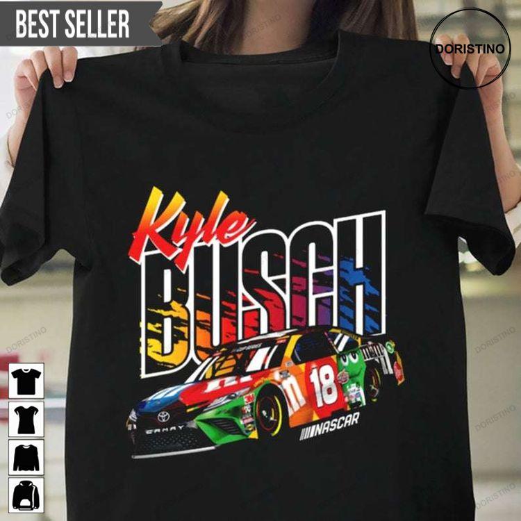 Kyle Busch 18 Team Collection 2020 Nascar Logo Racing Hoodie Tshirt Sweatshirt