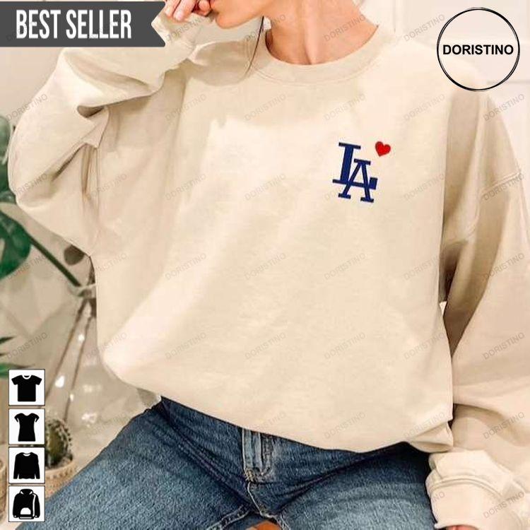 La Dodgers Heart Unisex Hoodie Tshirt Sweatshirt