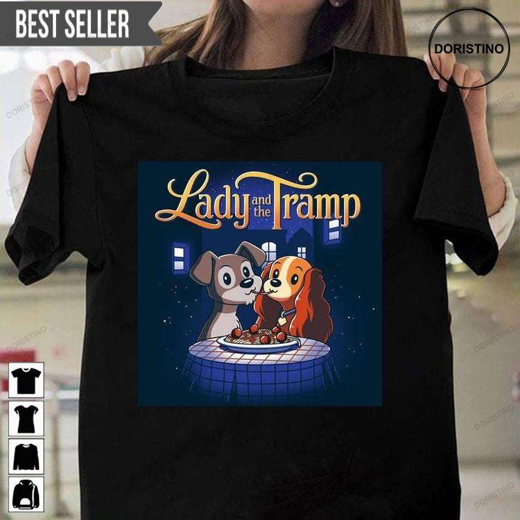 Lady And The Tramp Disney Sweatshirt Long Sleeve Hoodie