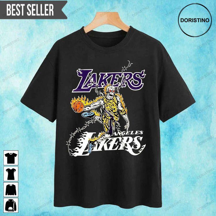 Lakers Los Angels Skeleton X Warren Lotas Tshirt Sweatshirt Hoodie
