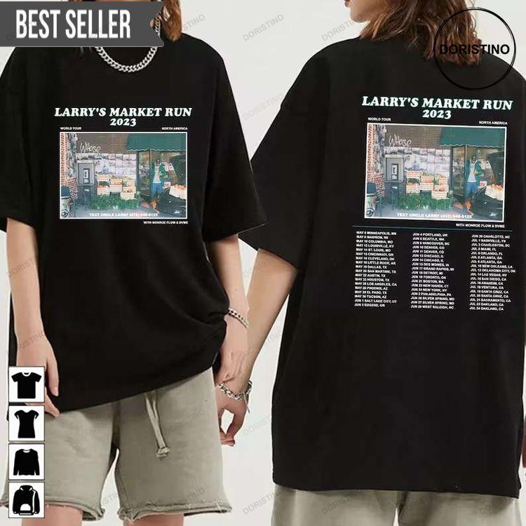 Larrys Market Run 2023 World Tour Hoodie Tshirt Sweatshirt