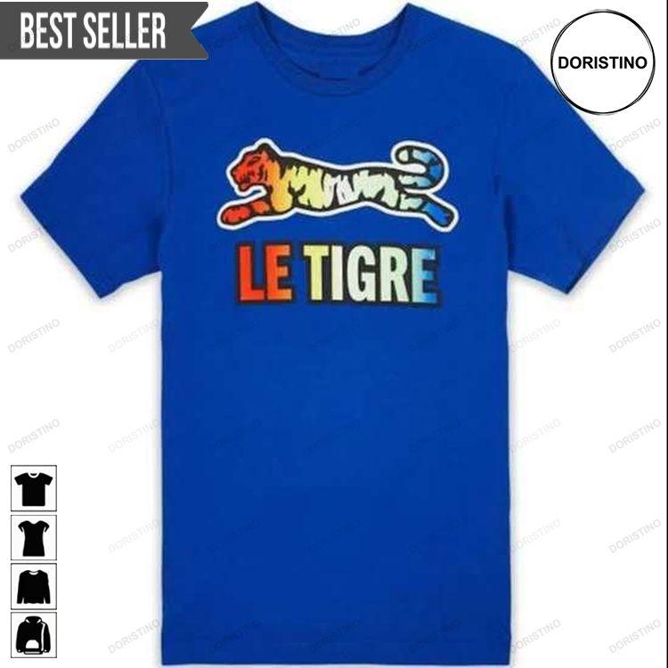 Le Tigre Sunset Blue Unisex Hoodie Tshirt Sweatshirt