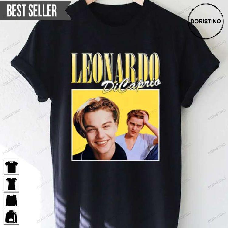 Leonardo Dicaprio Actor Black Unisex Hoodie Tshirt Sweatshirt