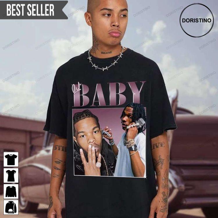 Lil Baby Rapper Short Sleeve Hoodie Tshirt Sweatshirt