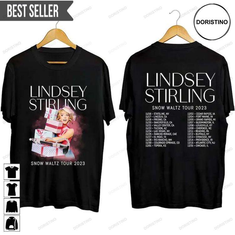 Lindsey Stirling Snow Waltz 2023 Tour Adult Short-sleeve Tshirt Sweatshirt Hoodie