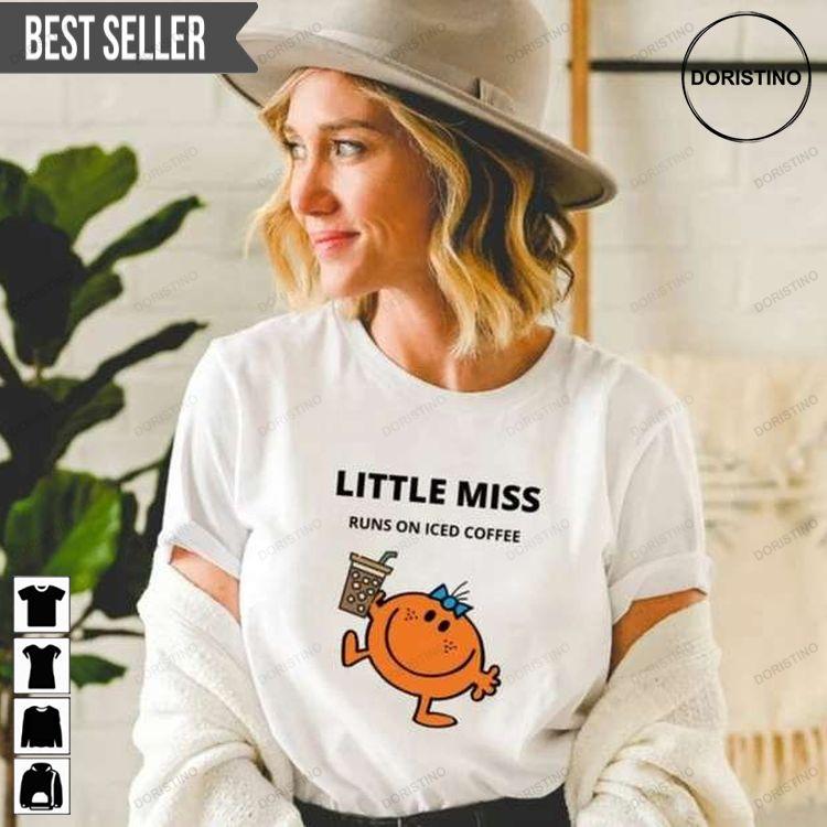 Little Miss Runs On Iced Coffee Unisex Sweatshirt Long Sleeve Hoodie